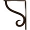 Ekena Millwork Ashford Single, Wrought Iron Bracket, (Single center brace), Antiqued Bronz 1 1/2"W  x 5 1/2"D x 8"H BKTM01X05X08SASABZ - alternate 4